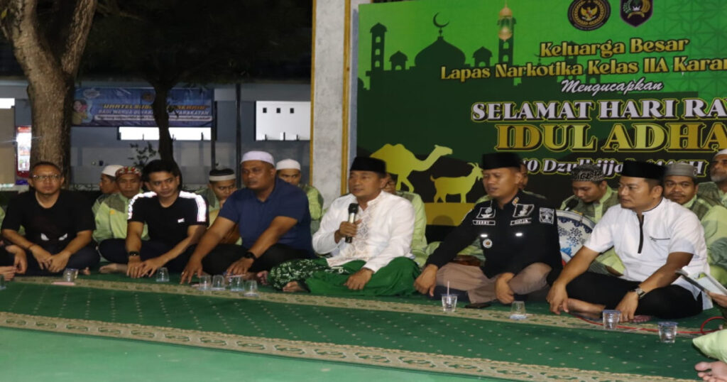 Gema Takbir di Balik Jeruji: Lapas Narkotika Karang Intan Sambut Idul Adha dengan Harapan di Malam Penuh Berkah