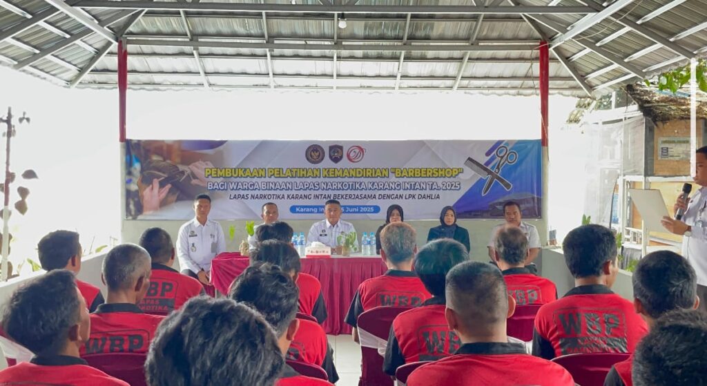 Lapas Narkotika Karang Intan Gelar Pelatihan Lanjutan Barbershop, Wujudkan Warga Binaan Berkualitas dan Mandiri