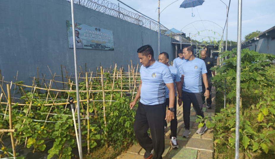 Pastikan Lingkungan Lapas Aman Pasca Idul Adha, Kalapas Narkotika Karang Intan Trolling Brandgang dan Tanaman Kemandirian Warga Binaan