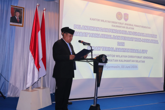 Dua Pejabat Lapas Narkotika Karang Intan Dilantik, Perkuat Struktur Pengamanan dan Pembinaan