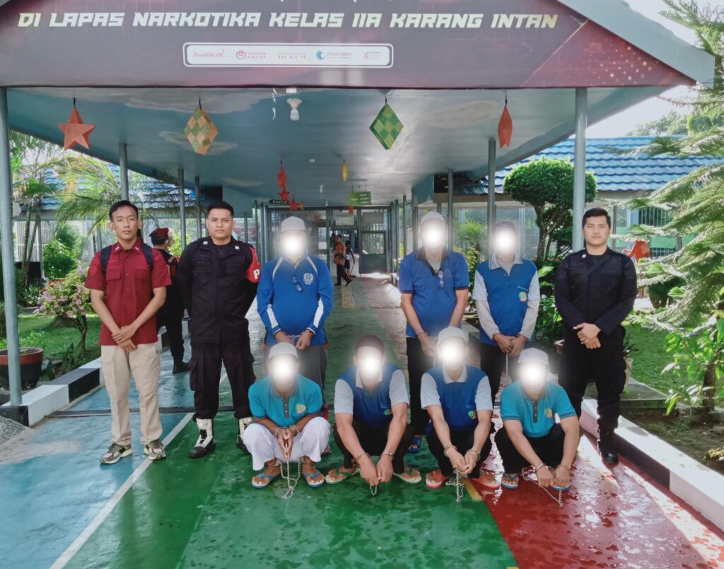 Perkuat Kolaborasi Atasi Overkapasitas, Lapas Narkotika Karang Intan Terima 7 WBP dari Rutan Rantau